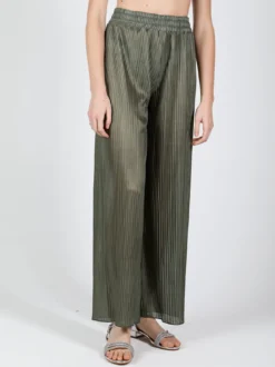 Gladys Pantaloni donna leggeri a palazzo plissettati