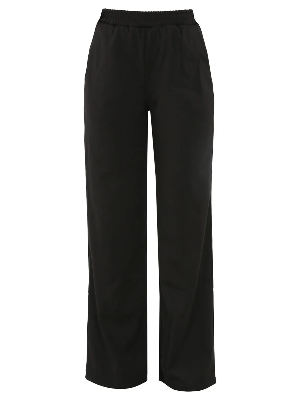 Gladys Pantaloni morbidi da donna a gamba larga - nero