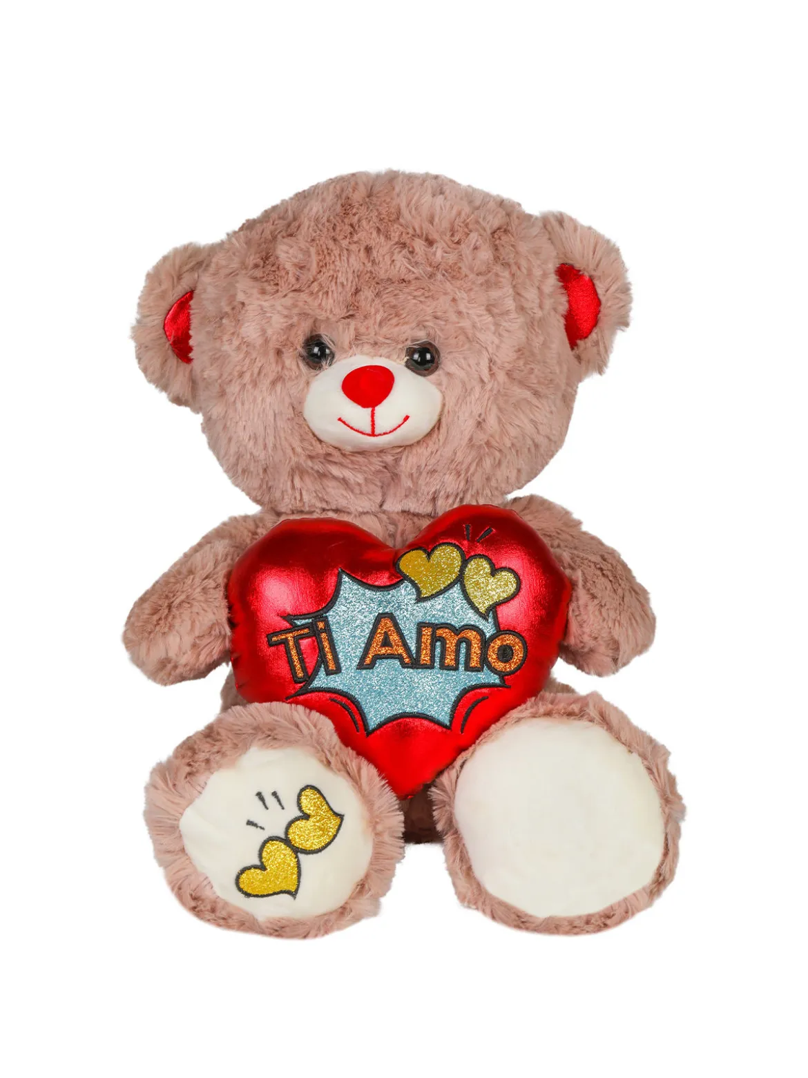 Glammy Peluche San Valentino con cuore "TI AMO"