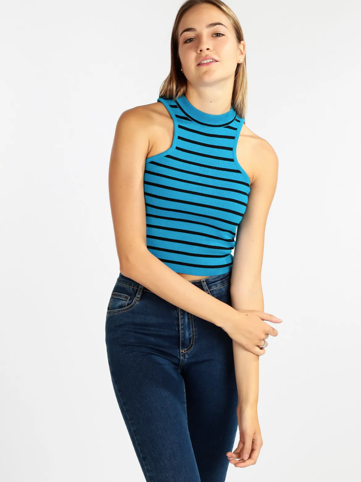 Golden Days Paris Top cropped in maglia