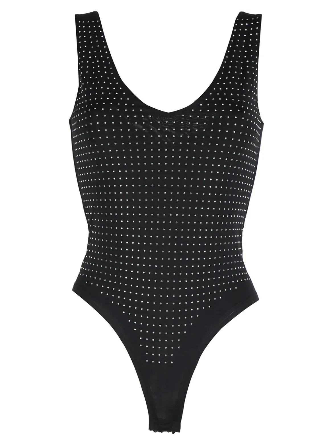 Gondola Blu Body donna smanicato con strass