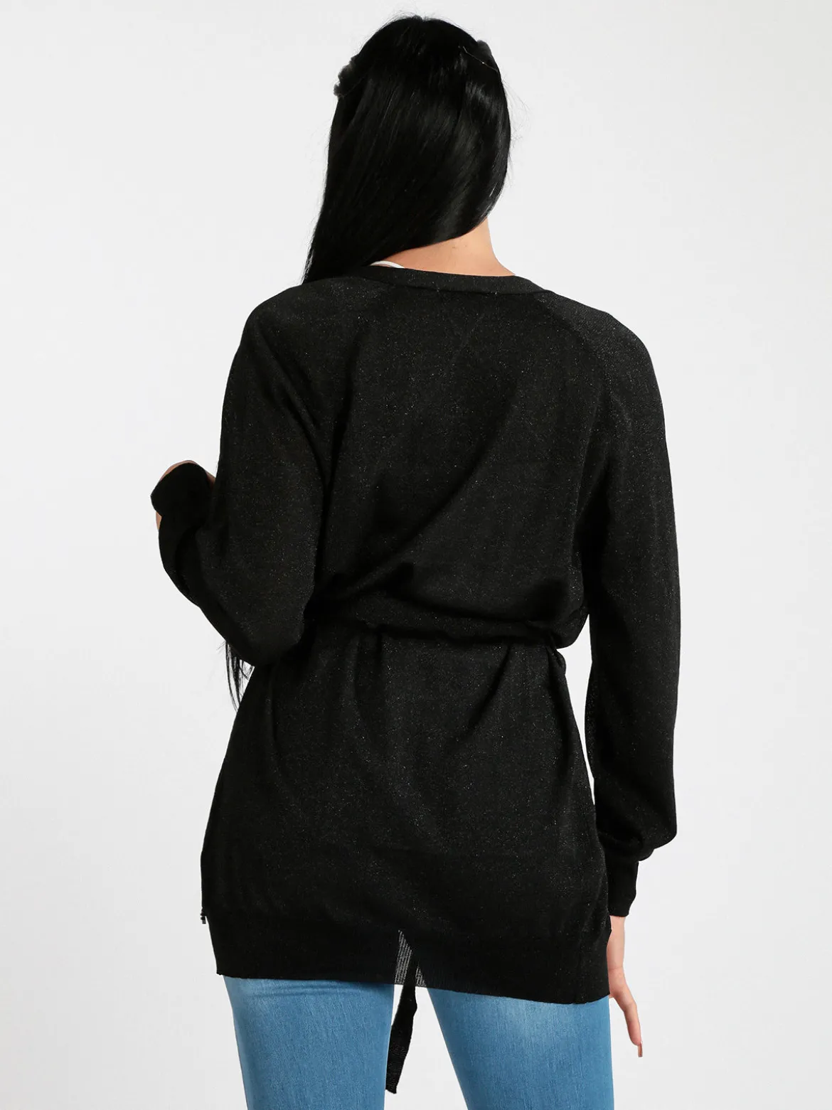 Griffai Cardigan donna aperto in lurex