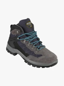 Grisport Scarponcini da trekking uomo in pelle - grigio scuro
