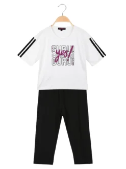 Guru Completo corto da bambina con leggings 3/4