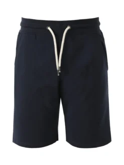 Guy Bermuda da uomo in felpa con coulisse - blu scuro
