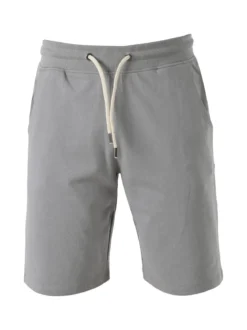 Guy Bermuda da uomo in felpa con coulisse - grigio