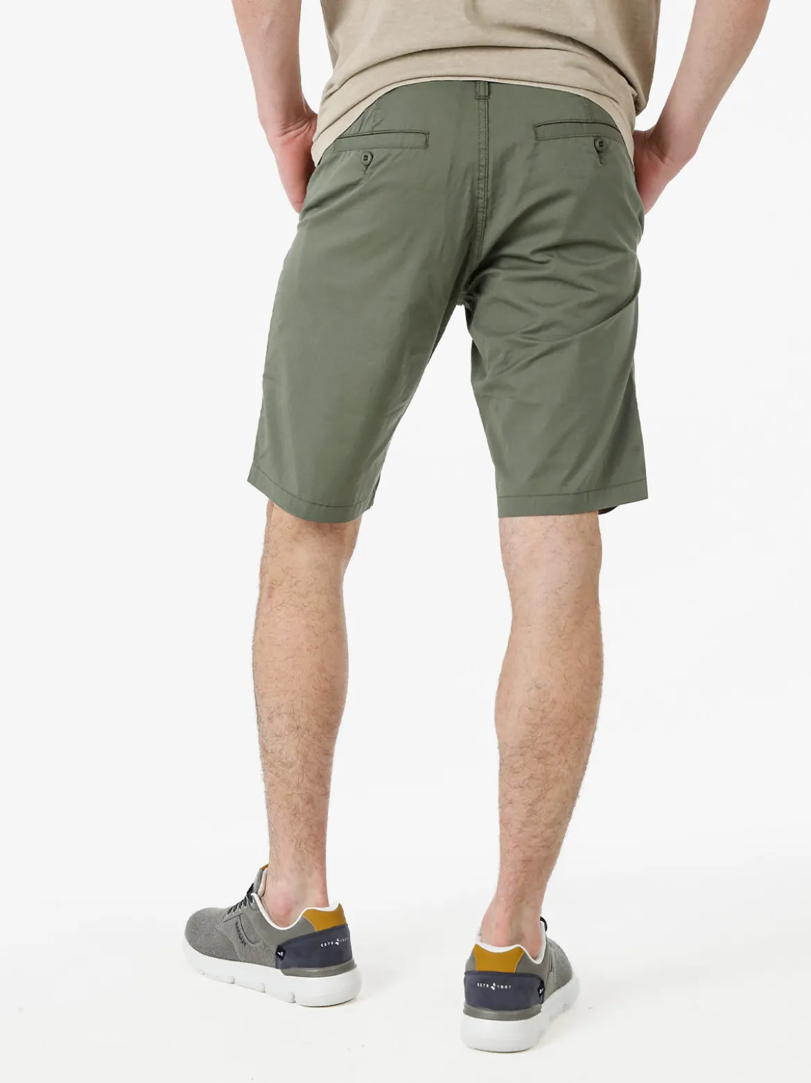 Guy Bermuda da uomo in misto cotone - militare