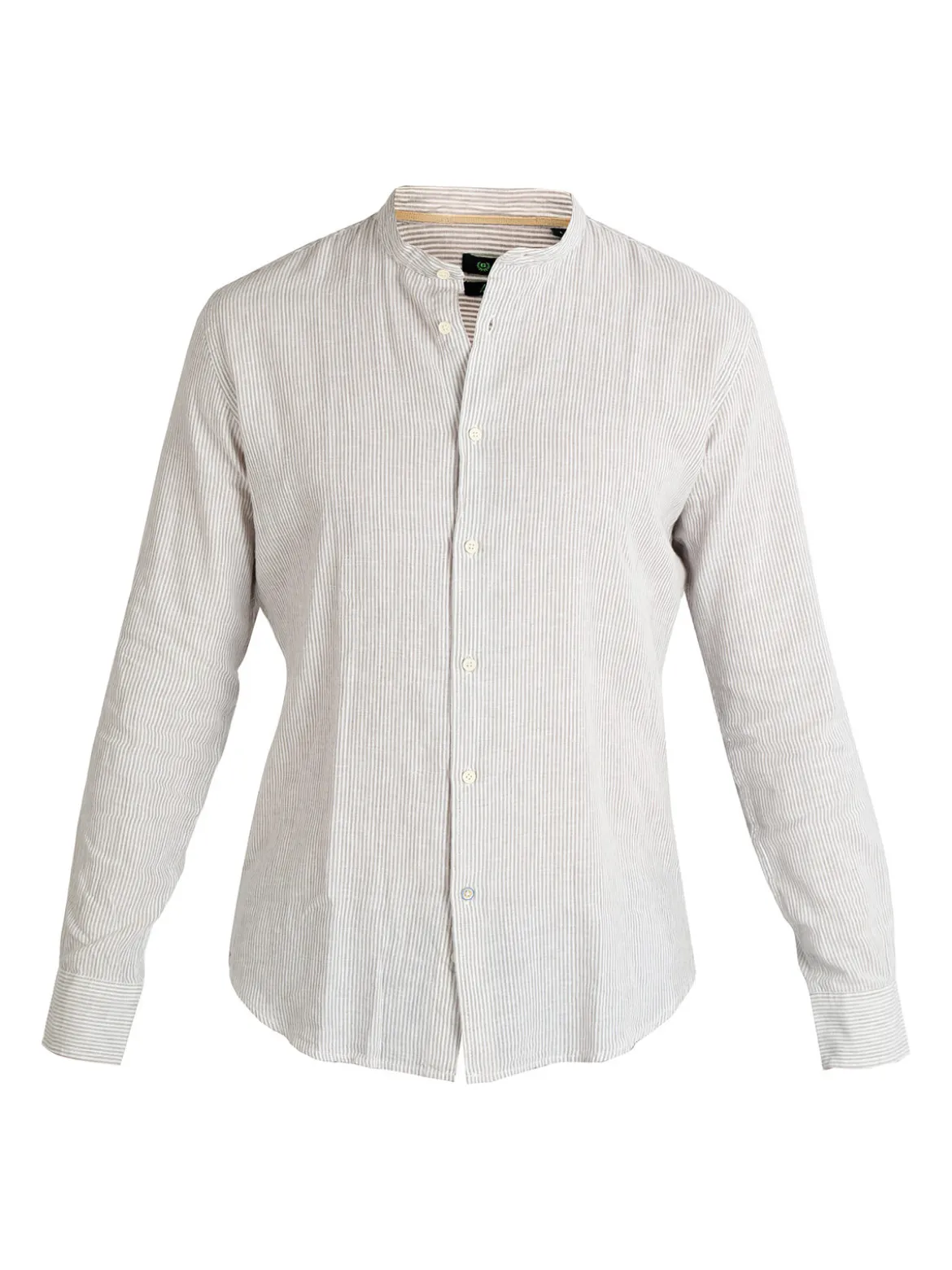 Guy Camicia alla coreana da uomo misto lino