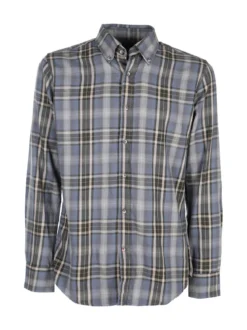 Guy Camicia a quadri da uomo in cotone