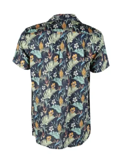 Guy Camicia da uomo floreale a maniche corte