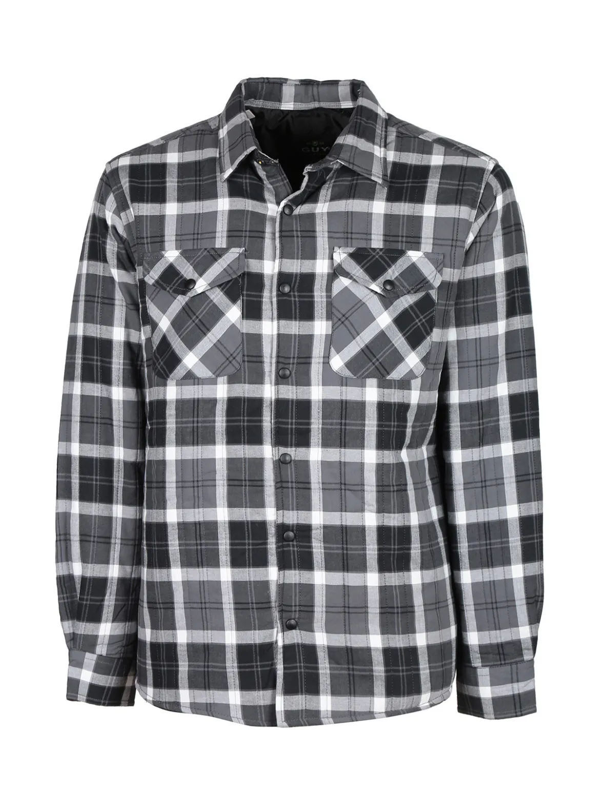 Guy Camicia da uomo imbottita a quadri