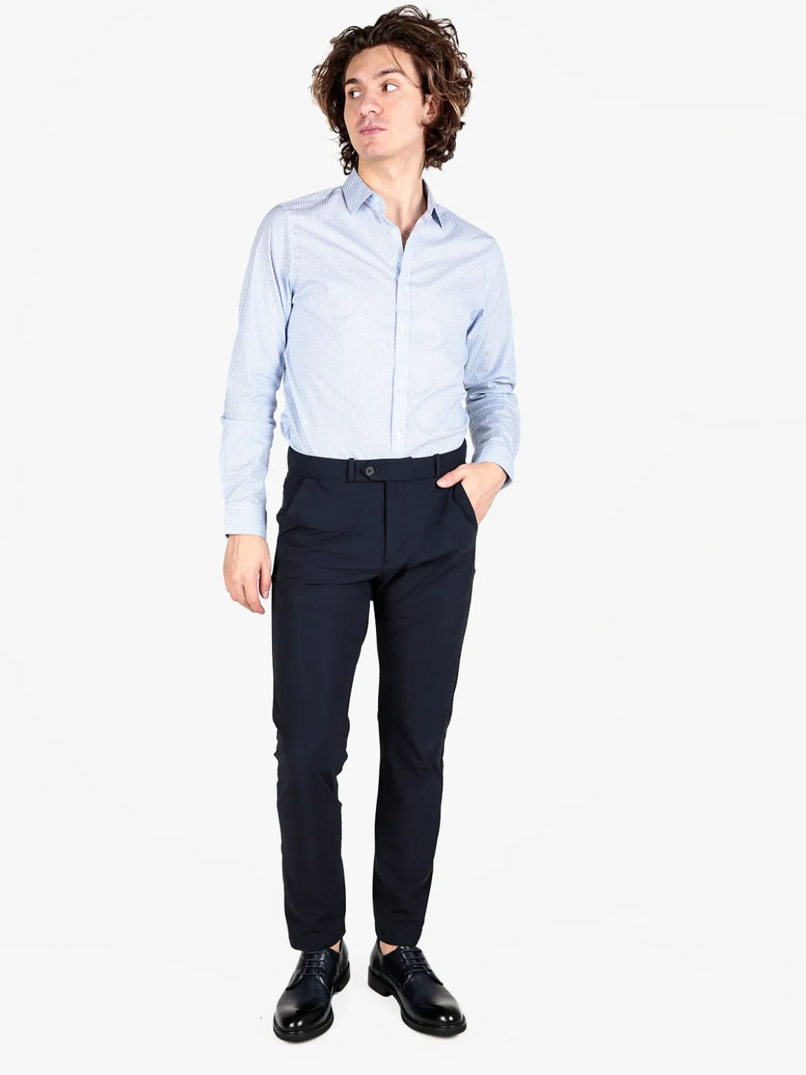 Guy Pantaloni eleganti da uomo a vita bassa