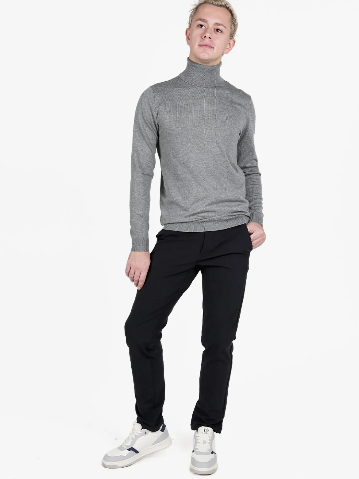 Guy Pantaloni eleganti da uomo con risvolto