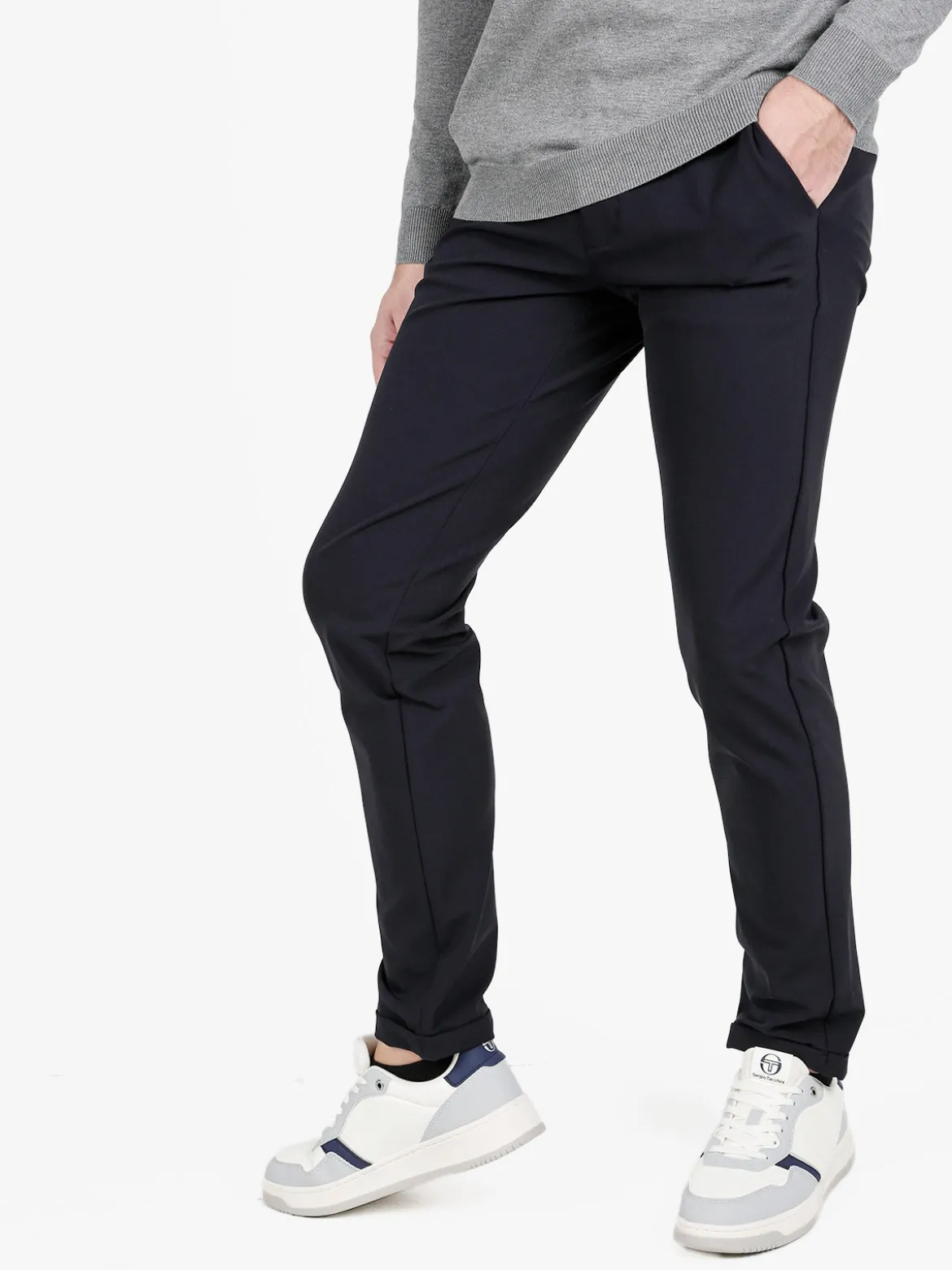 Guy Pantaloni eleganti da uomo con risvolto