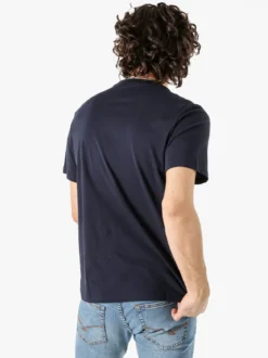 Guy T-shirt girocollo da uomo in cotone - blu scuro