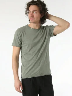 Guy T-shirt girocollo da uomo in cotone - pistacchio