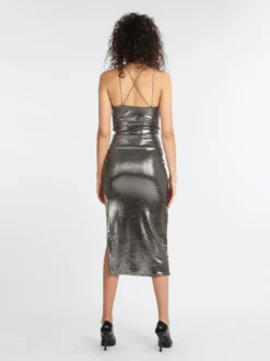 Hdl Milano Abito lungo con lurex donna