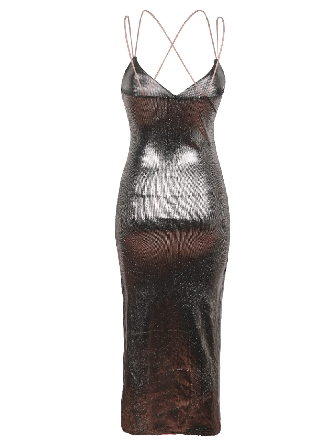 Hdl Milano Abito lungo con lurex donna