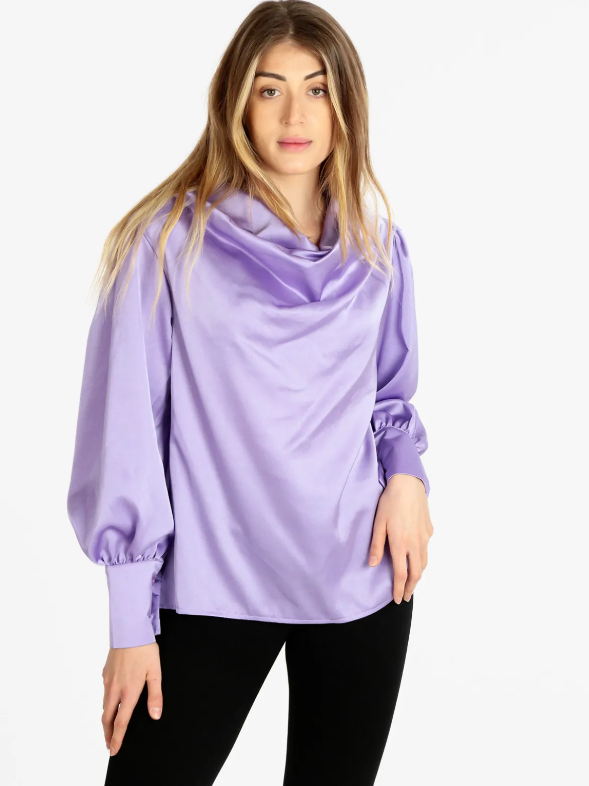 Hdl Milano Blusa donna con maniche ampie