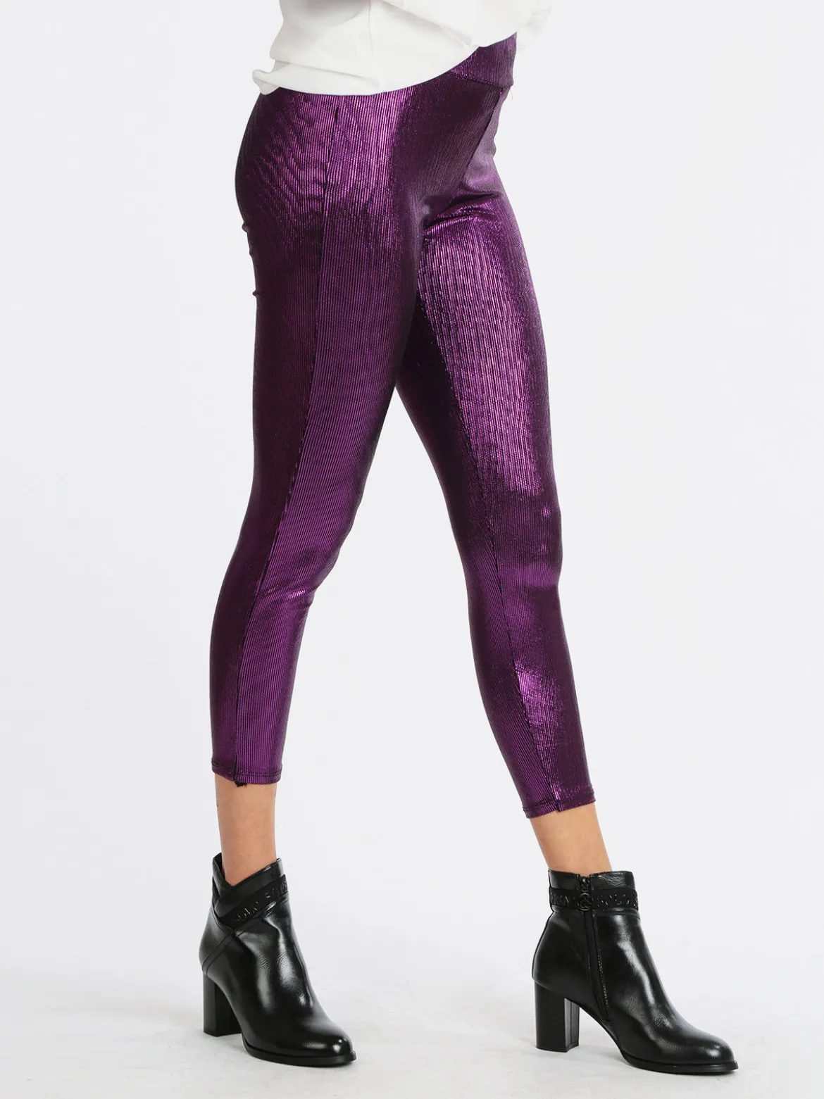 Hdl Milano Leggings donna con lurex
