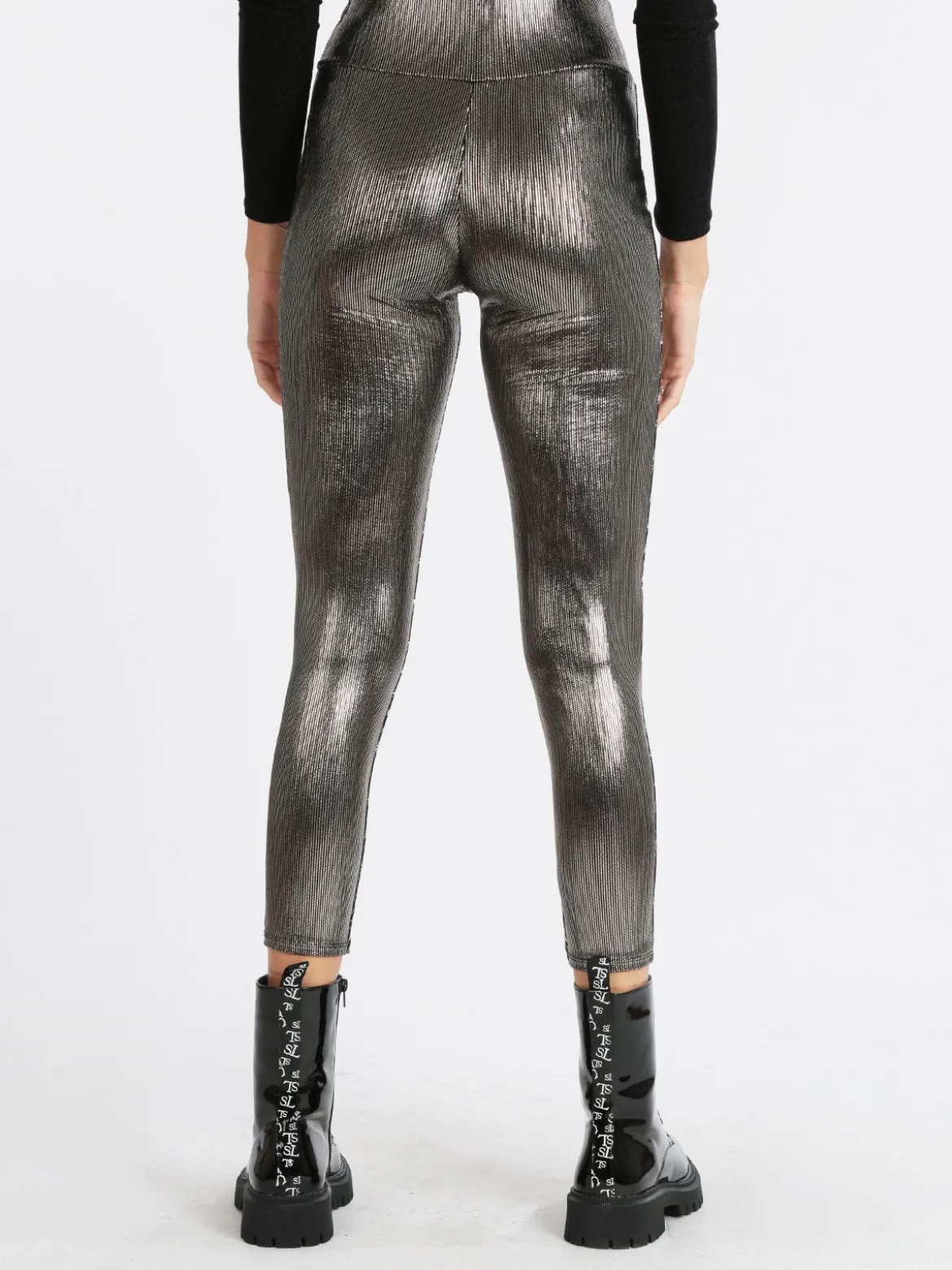 Hdl Milano Leggings donna con lurex