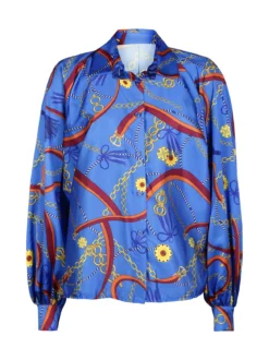 Hdl Milano Maxi camicia donna con stampe