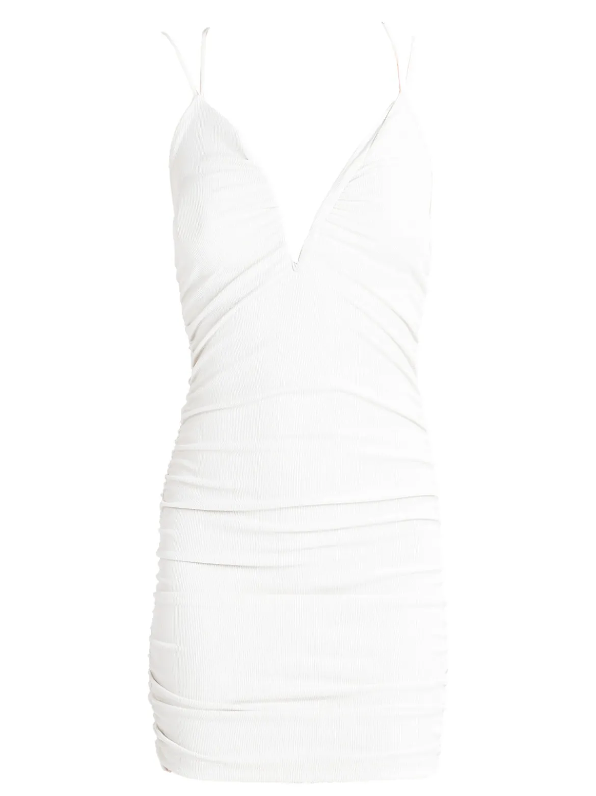 Hdl Milano Mini abito donna a costine scollo a V