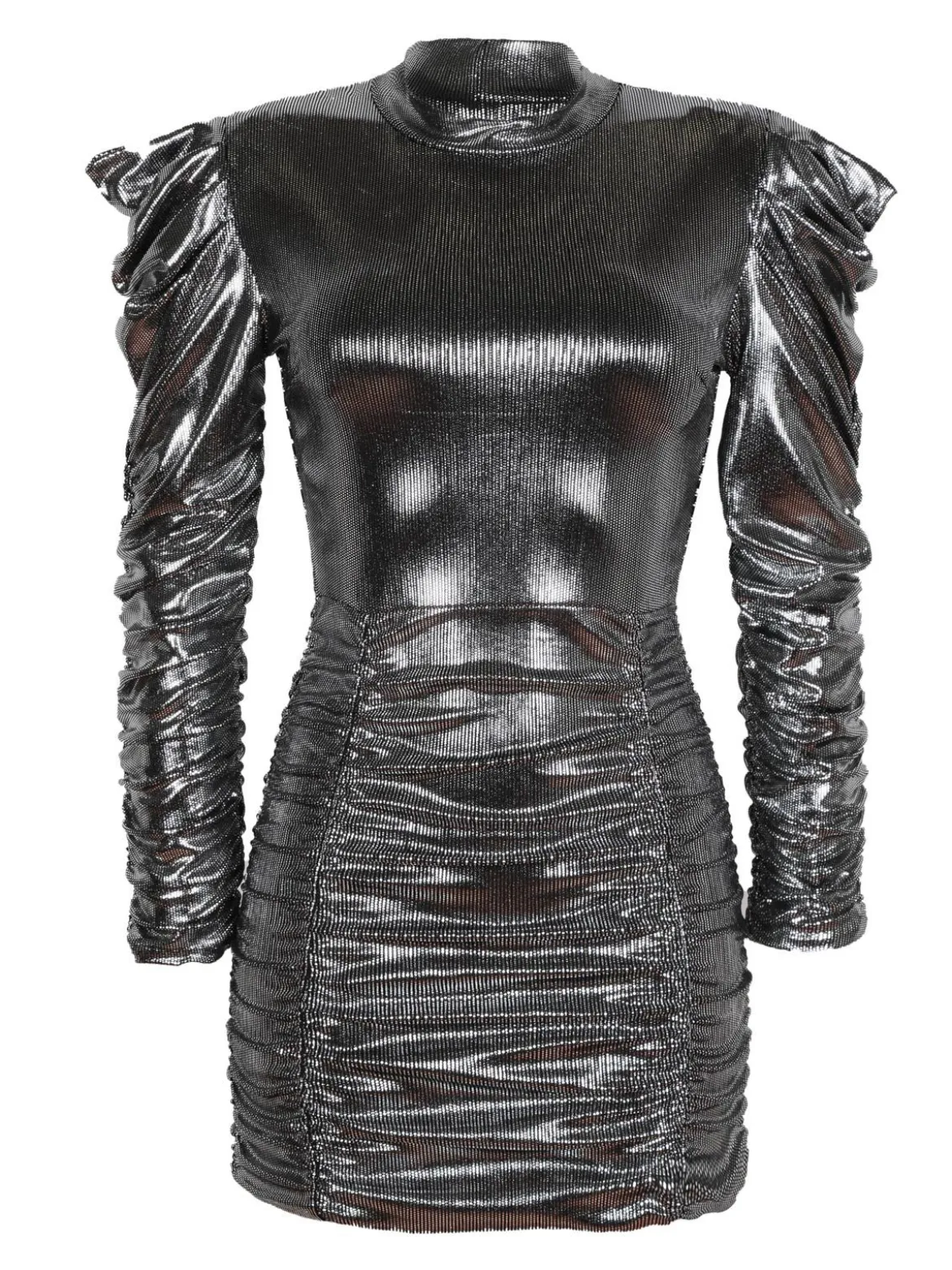 Hdl Milano Vestito donna con lurex drappeggiato