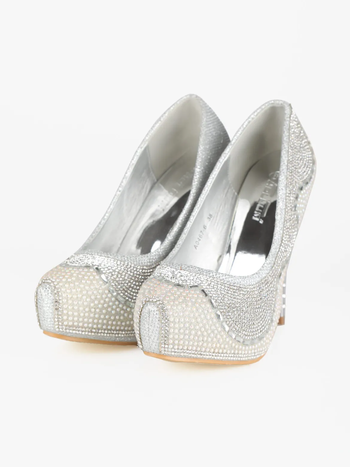 Hdluum Decolletè donna con glitter e strass