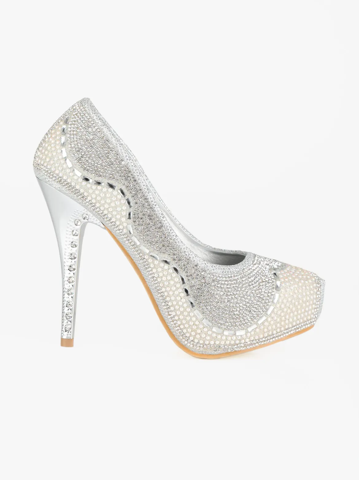 Hdluum Decolletè donna con glitter e strass