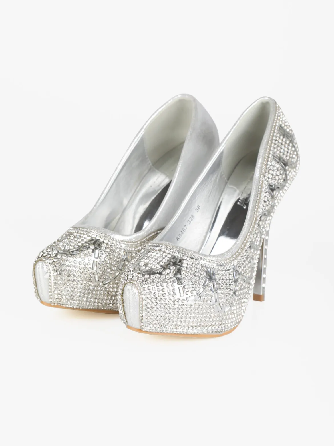 Hdluum Decolletè donna con glitter e tacco a spillo