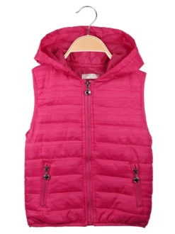 Hello Girl Gilet imbottito con cappuccio da bambina