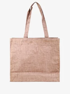 Hernan Borsa shopper della spesa con stampe - cammello