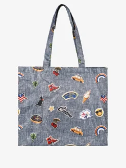 Hernan Borsa shopper della spesa con stampe - jeans