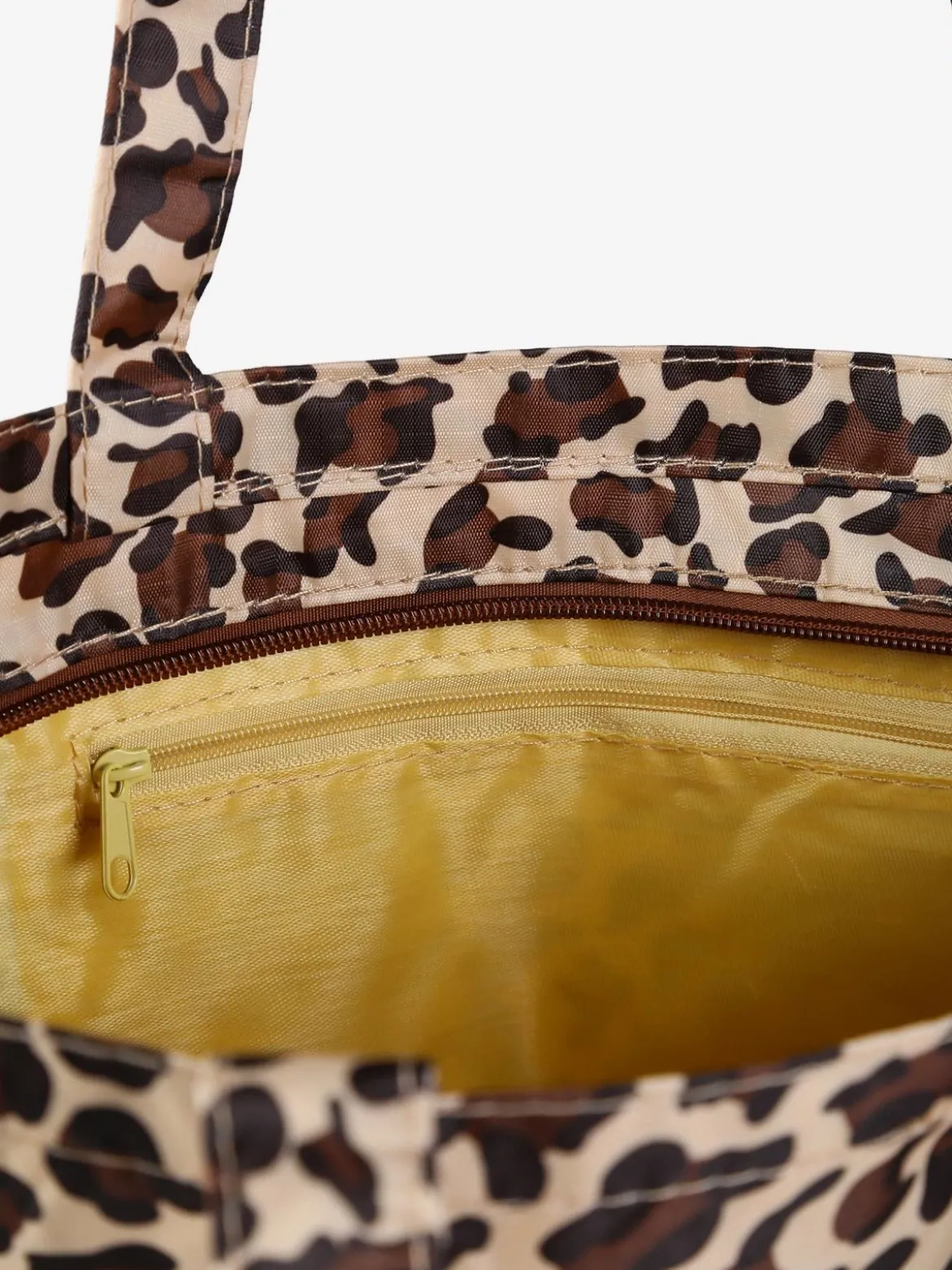 Hernan Borsa shopper della spesa con stampe - marrone