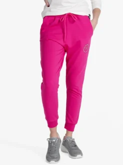 Hollywood Milano Pantaloni sportivi da donna in felpa con polsini