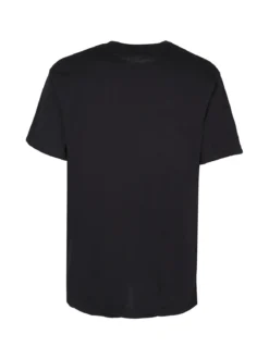 Hollywood T-shirt girocollo da uomo in cotone con patch gommata