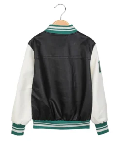 Hollywork Giacca baseball da bambino in ecopelle