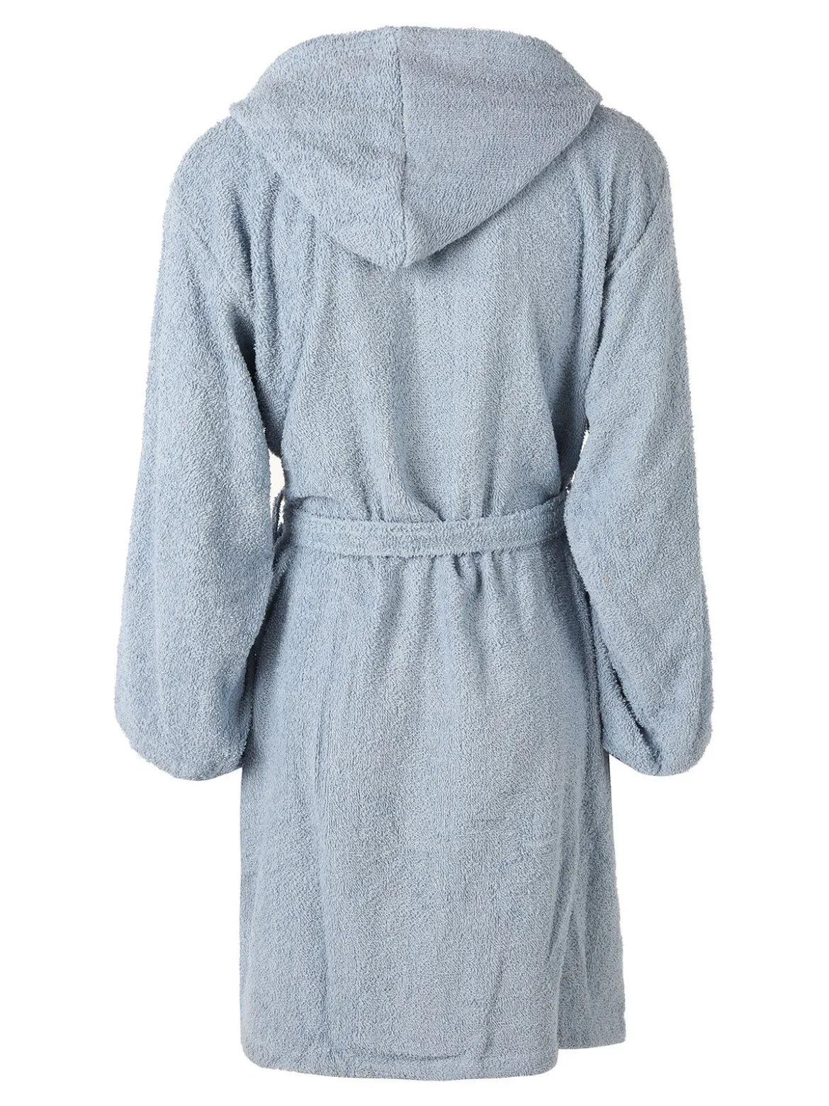 Home Zen Accappatoio unisex in spugna di cotone con cappuccio - azzurro