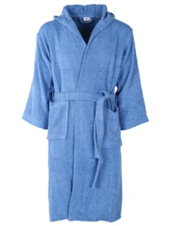 Home Zen Accappatoio unisex in spugna di cotone con cappuccio
