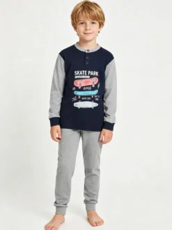 Hooky Pigiama lungo bambino in cotone