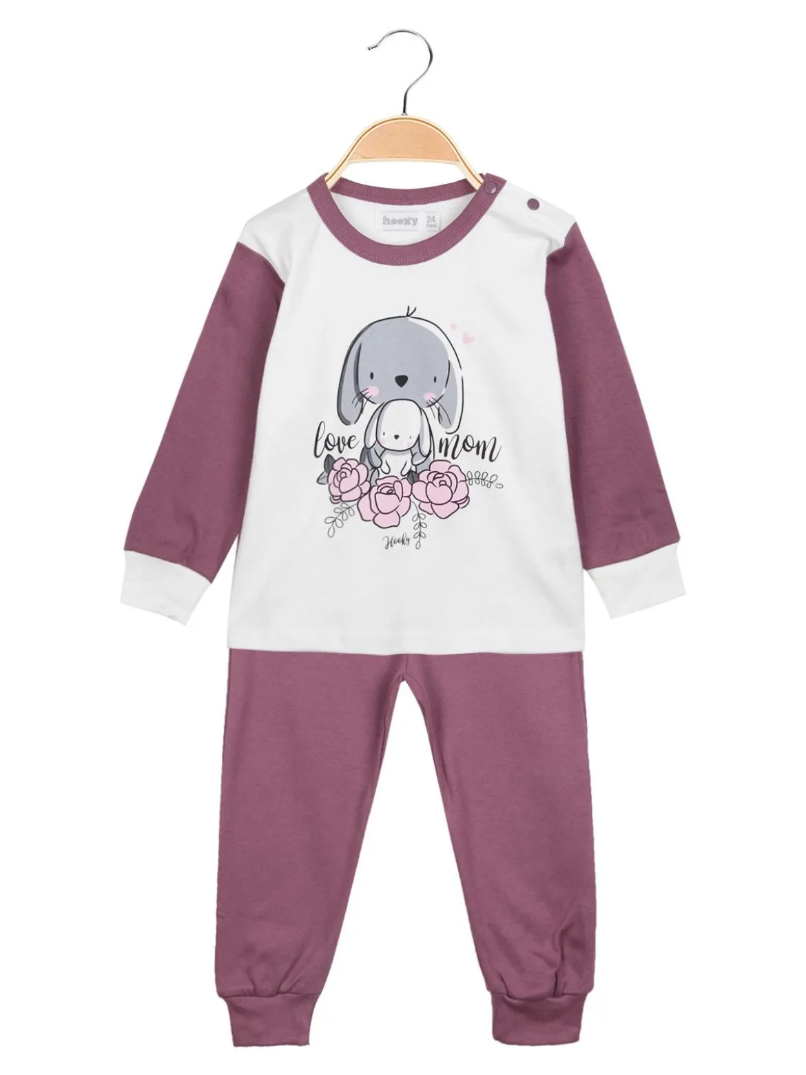 Hooky Pigiama lungo per neonata con bottoncini