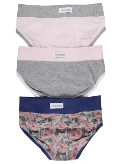 Hooky Slip bimba con stampe fiori confezione da 3 pezzi