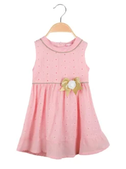 Hope Star Abito smanicato in cotone da neonata