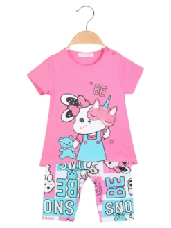 Hope Star Completo corto in cotone da neonata 2 pezzi