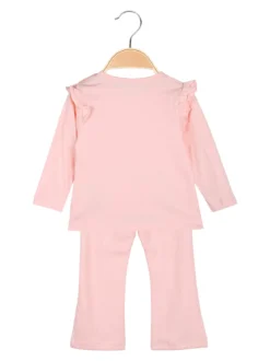 Hope Star Completo 2 pezzi da neonata con maglietta e leggings a costine - rosa