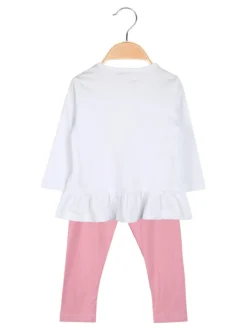Hope Star Completo 2 pezzi da neonata con maglietta e leggings - rosa