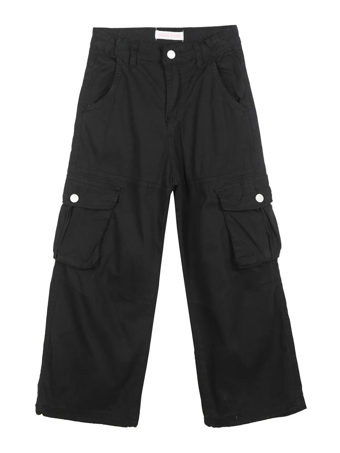 Hope Star Pantaloni cargo da bambina in cotone con coulisse sul fondo