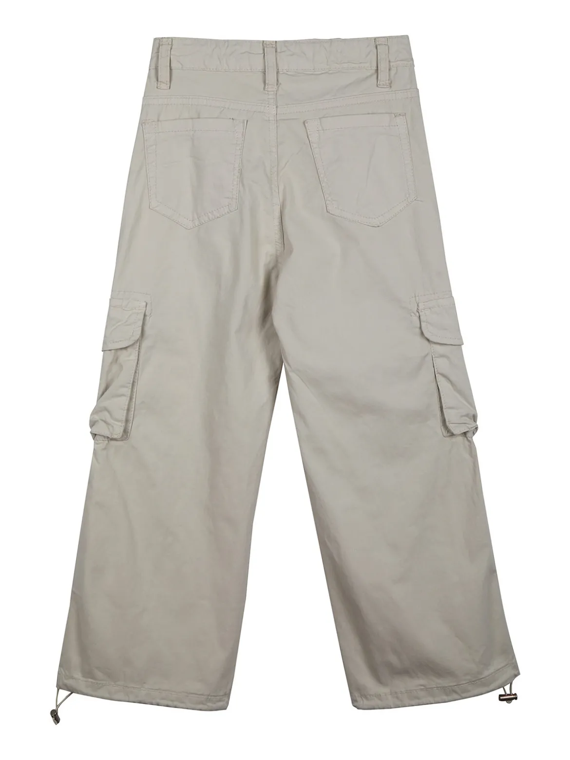 Hope Star Pantaloni cargo da bambina in cotone con coulisse sul fondo
