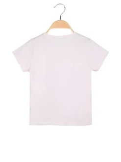 Hope Star T-shirt da bambina in cotone con stampa disegno e strass - rosa